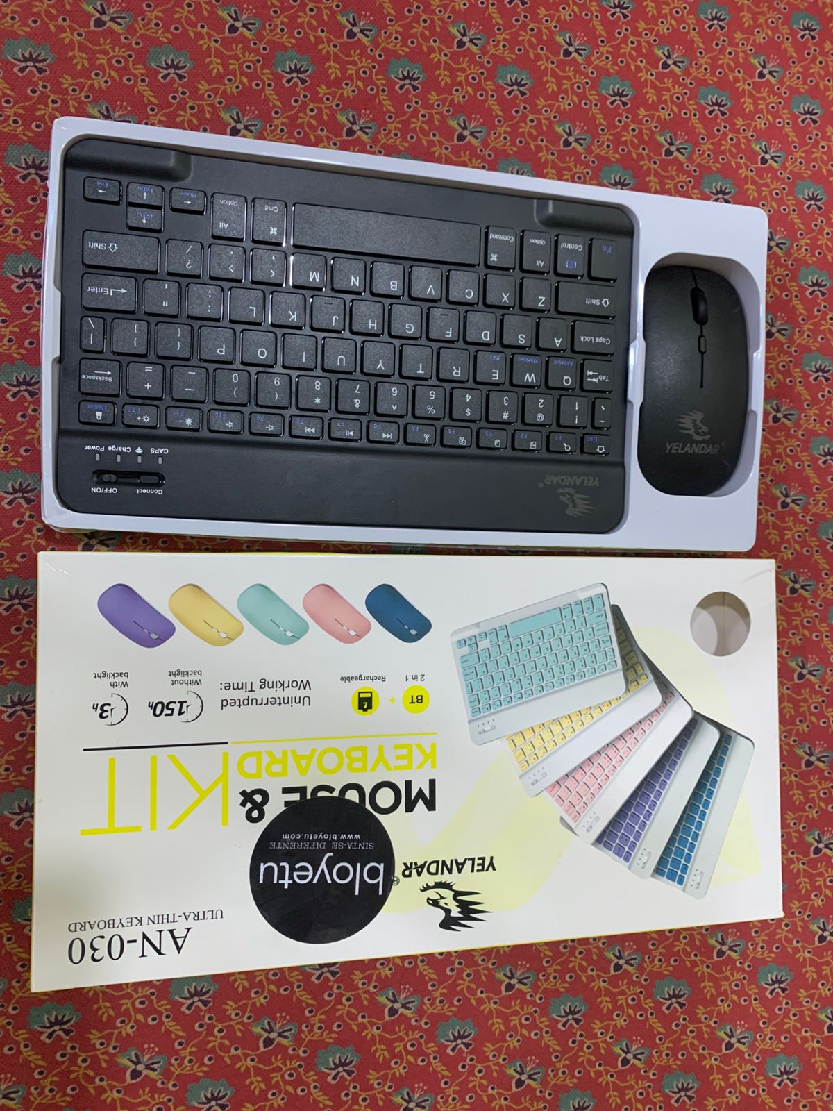 Conjunto Bluetooth Inteligente Teclado + Rato