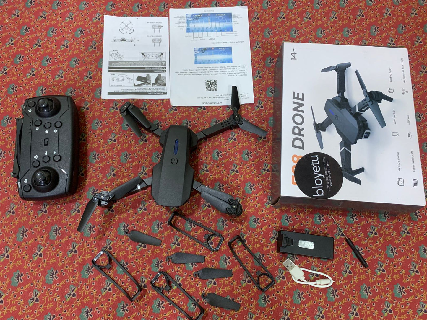 Drone E88 Pro + 1 Bateria